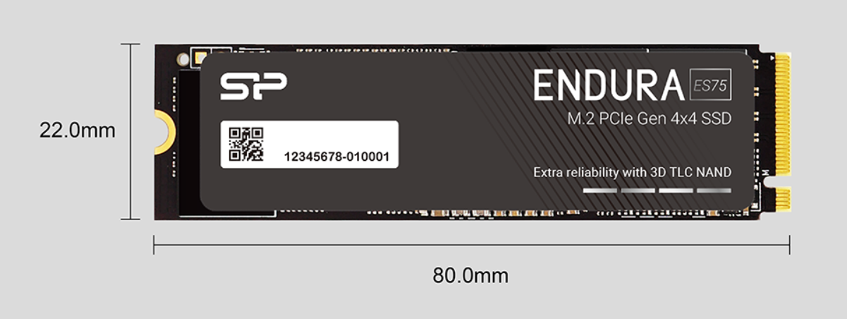 Silicon Power ES75 1TB TLC NVMe Gen4x4 M.2 2280 Internal Solid